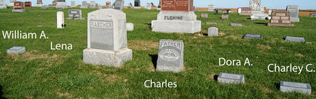 RASCHER, CHARLES FREDERICK, FAMILY PLOT OF - Taylor County, Iowa | CHARLES FREDERICK, FAMILY PLOT OF RASCHER 