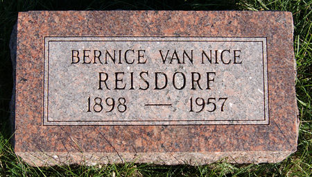 VAN NICE REISDORF, BERNICE - Taylor County, Iowa | BERNICE VAN NICE REISDORF 