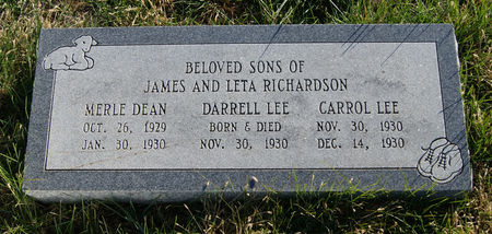 RICHARDSON, MERLE DEAN - Taylor County, Iowa | MERLE DEAN RICHARDSON 