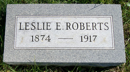ROBERTS, LESLIE E. - Taylor County, Iowa | LESLIE E. ROBERTS 