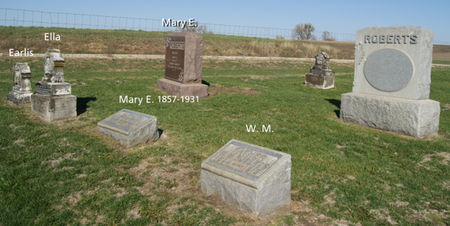 ROBERTS, WILLIAM MARTIN, FAMILY PLOT OF - Taylor County, Iowa | WILLIAM MARTIN, FAMILY PLOT OF ROBERTS 