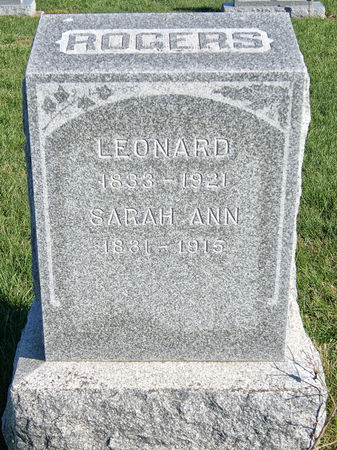 ROGERS, SARAH ANN - Taylor County, Iowa | SARAH ANN ROGERS 