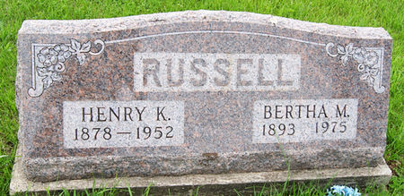 SLAGLE RUSSELL, BERTHA MARGARETTA - Taylor County, Iowa | BERTHA MARGARETTA SLAGLE RUSSELL 