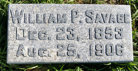 SAVAGE, WILLIAM P. - Taylor County, Iowa | WILLIAM P. SAVAGE 