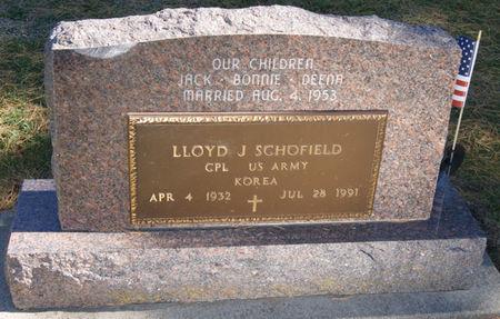 SCHOFIELD, LLOYD JUNIOR - Taylor County, Iowa | LLOYD JUNIOR SCHOFIELD 