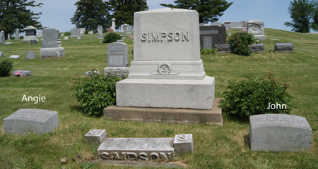 SIMPSON, JOHN RICHARD, FAMILY PLOT OF - Taylor County, Iowa | JOHN RICHARD, FAMILY PLOT OF SIMPSON 