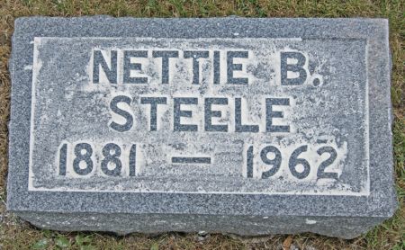 BROWN STEELE, NETTIE BELLE - Taylor County, Iowa | NETTIE BELLE BROWN STEELE 