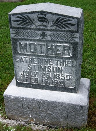 THIEL STIMSON, CATHERINE - Taylor County, Iowa | CATHERINE THIEL STIMSON 