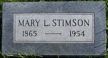 STIMSON, MARY LUCRETIA - Taylor County, Iowa | MARY LUCRETIA STIMSON 