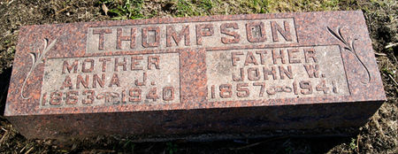 DANIELS THOMPSON, ANNA JANE - Taylor County, Iowa | ANNA JANE DANIELS THOMPSON 