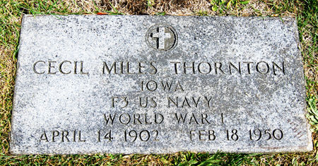 THORNTON, CECIL MILES - Taylor County, Iowa | CECIL MILES THORNTON 