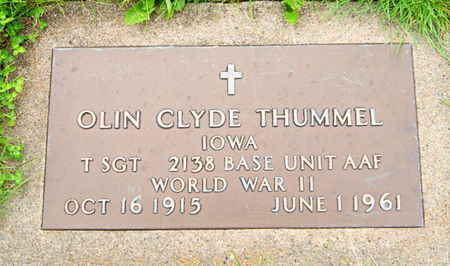 THUMMEL, OLIN CLYDE - Taylor County, Iowa | OLIN CLYDE THUMMEL 