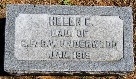UNDERWOOD, HELEN CATHERINE - Taylor County, Iowa | HELEN CATHERINE UNDERWOOD 