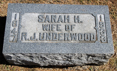 UNDERWOOD, SARAH HELEN - Taylor County, Iowa | SARAH HELEN UNDERWOOD 