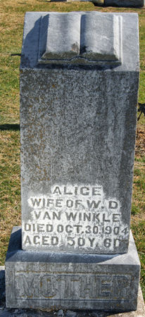 VAN WINKLE, ALICE - Taylor County, Iowa | ALICE VAN WINKLE 