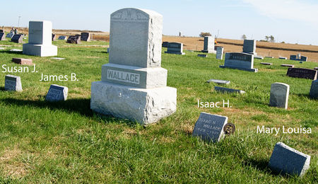 WALLACE, ISAAC HARLAN, FAMILY PLOT - Taylor County, Iowa | ISAAC HARLAN, FAMILY PLOT WALLACE 