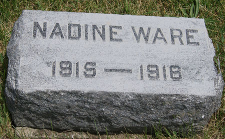WARE, NADINE FRANCES MARY - Taylor County, Iowa | NADINE FRANCES MARY WARE 