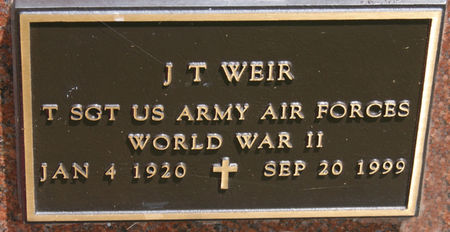 WEIR, J. T. - Taylor County, Iowa | J. T. WEIR 