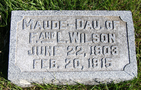 WILSON, MAUDE - Taylor County, Iowa | MAUDE WILSON 