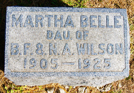 WILSON, MARTHA BELLE - Taylor County, Iowa | MARTHA BELLE WILSON 