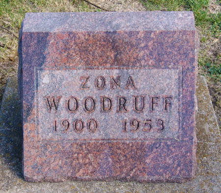 WOODRUFF, ZONA E. - Taylor County, Iowa | ZONA E. WOODRUFF 