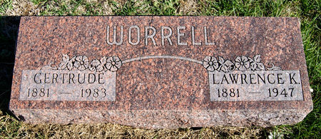 WOLCOTT WORRELL, GERTRUDE EFFIE - Taylor County, Iowa | GERTRUDE EFFIE WOLCOTT WORRELL 
