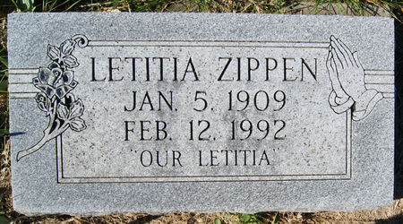 ZIPPEN, LETITIA - Taylor County, Iowa | LETITIA ZIPPEN 