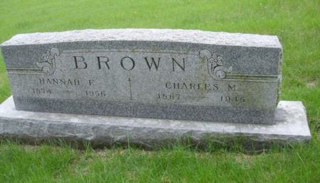 BROWN, HANNAH F. - Union County, Iowa | HANNAH F. BROWN 