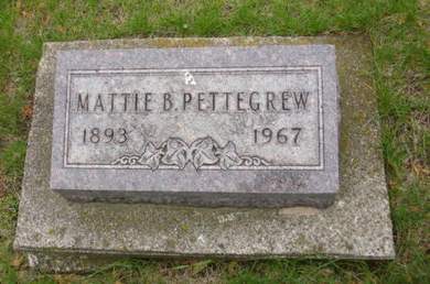 SHANNON PETTEGREW, MATTIE B. - Union County, Iowa | MATTIE B. SHANNON PETTEGREW 