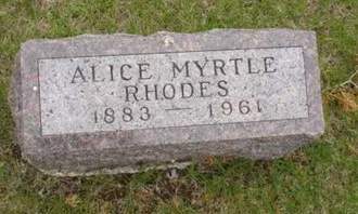 EWING RHODES, ALICE MYRTLE - Union County, Iowa | ALICE MYRTLE EWING RHODES 