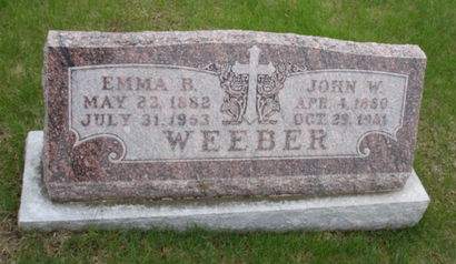 WEEBER, EMMA B. - Union County, Iowa | EMMA B. WEEBER 