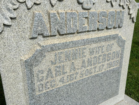 ANDERSON, JENNIE - Van Buren County, Iowa | JENNIE ANDERSON 