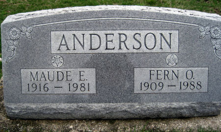 ANDERSON, FERN O - Van Buren County, Iowa | FERN O ANDERSON 