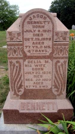 MILLER BENNETT, DELIA - Van Buren County, Iowa | DELIA MILLER BENNETT 