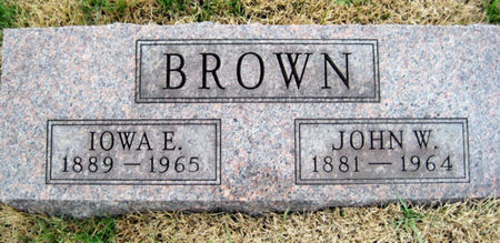 BROWN, JOHN W. - Van Buren County, Iowa | JOHN W. BROWN 