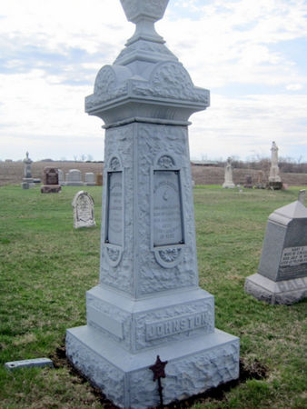 JOHNSTON, FAMILY MONUMENT - Van Buren County, Iowa | FAMILY MONUMENT JOHNSTON 