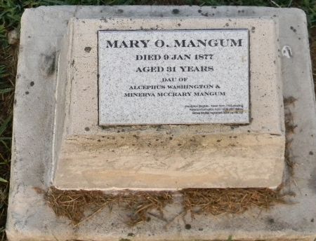 MANGUM, MARY O - Van Buren County, Iowa | MARY O MANGUM 