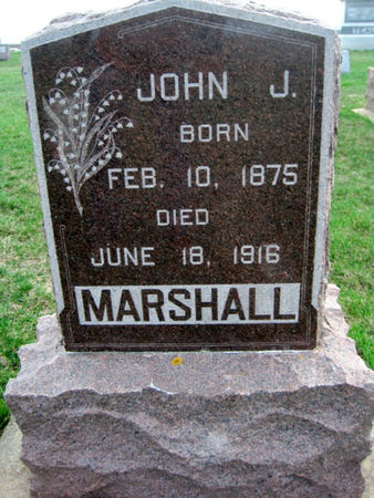 MARSHALL, JOHN J. - Van Buren County, Iowa | JOHN J. MARSHALL 