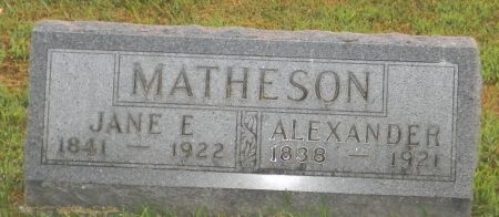 MATHESON, ALEXANDER - Van Buren County, Iowa | ALEXANDER MATHESON 