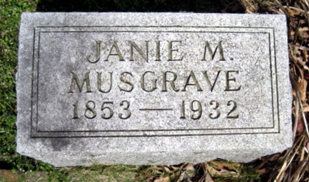 MUSGRAVE, JANIE M. - Van Buren County, Iowa | JANIE M. MUSGRAVE 