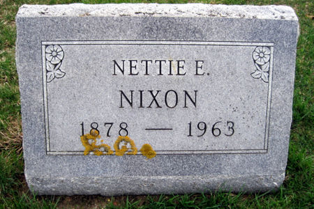 NIXON, NETTIE E - Van Buren County, Iowa | NETTIE E NIXON 