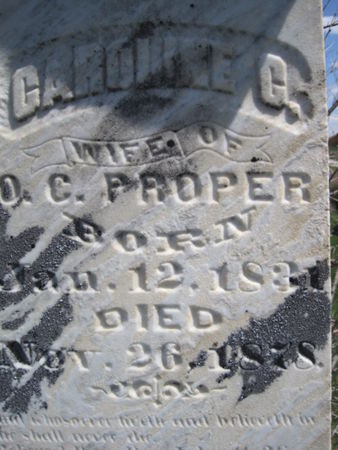 PROPER, CAROLINE C. - Van Buren County, Iowa | CAROLINE C. PROPER 