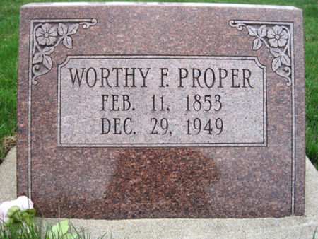 PROPER, WORTHY F - Van Buren County, Iowa | WORTHY F PROPER 