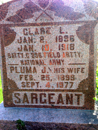 MARRIOTT SARGEANT, PLUMA J. - Van Buren County, Iowa | PLUMA J. MARRIOTT SARGEANT 