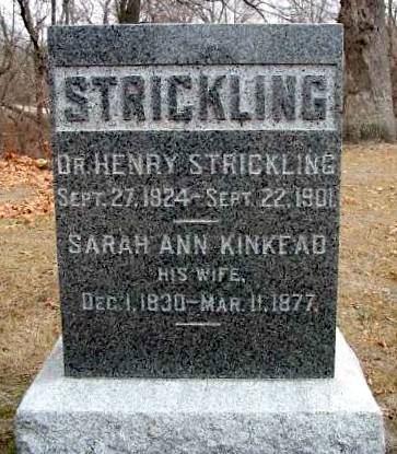 KINKEAD STRICKLING, SARAH ANN - Van Buren County, Iowa | SARAH ANN KINKEAD STRICKLING 
