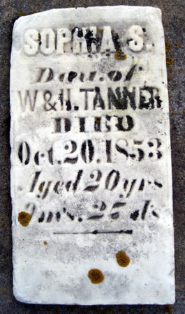 TANNER, SOPHIA S. - Van Buren County, Iowa | SOPHIA S. TANNER 