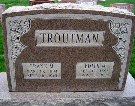 TROUTMAN, EDITH M - Van Buren County, Iowa | EDITH M TROUTMAN 