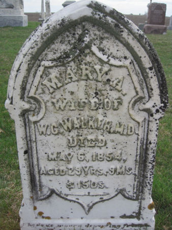 WALKER, MARY A - Van Buren County, Iowa | MARY A WALKER 