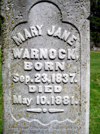 WARNOCK, MARY JANE - Van Buren County, Iowa | MARY JANE WARNOCK 