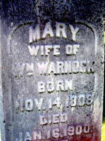 WARNOCK, MARY - Van Buren County, Iowa | MARY WARNOCK 